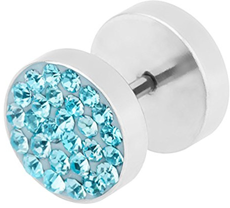 Piersando Ohrring Fake Ohr Plug Stecker mit Zirkonia