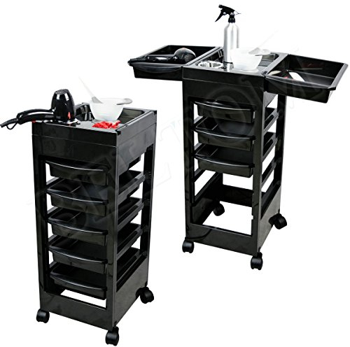 Beltom® Friseurwagen Bedienungswagen Stapelboy Salonhilfe Friseur Arbeitswagen Wagen Trolley Friseur-Kosmetiker