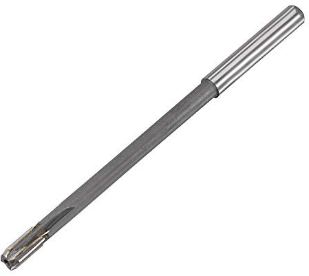 sourcing map 8mm Chucking Reamer High Speed Steel Carbide Tip H7, 6 (150mm) Length Lathe Machine Reamer Straight Flute, Milling Tool for Metal Copper