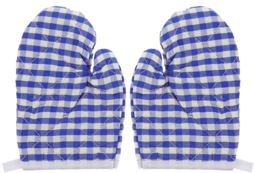 DOITOOL Kids Oven Gloves Set 2 Pcs Insulated Heat Resistant Cooking Mitts for Children Non Slip Microwave and Baking Gloves for Kitchen Bbq Grilling Safe Kids Play Oven Gloves
