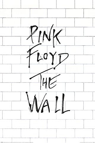 Pink Floyd - The Wall Album - Musikposter Classic Rock - Grösse 61x91,5 cm + 2 St Posterleisten Alu 63 cm
