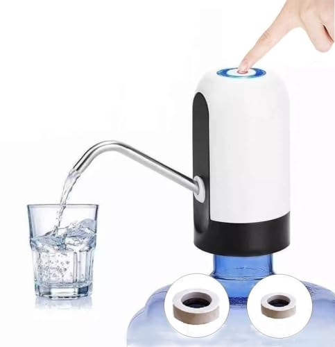 CALA VERDE Dispensador de Agua - Dispensador Automático y Eléctrico para Garrafas, Bomba de Agua con USB, Libre de BPA (Blanco)