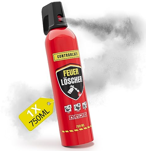 CONTRABLAZE Feuerlöschspray 750ml für mehr Sicherheit im Alltag - Idealer Fettbrandlöscher für die Küche - Perfekt geeignet als Feuerlöscher Haushalt - Löschspray sofort & sicher einsatzbereit
