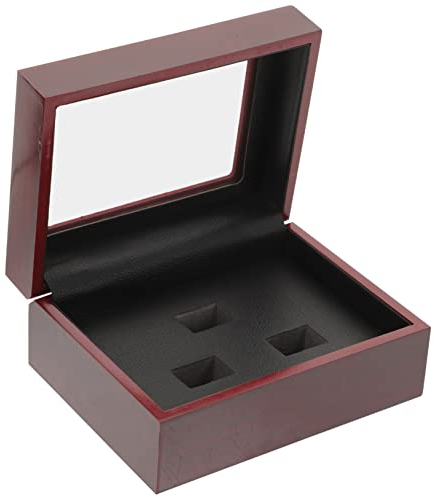 Cabilock Schmuckschatulle Aus Stabilem Material Tragbar Und Praktisch Für Ringe Und Ohrringe Mit Weichem Kissen Zum Schutz Für Heimgebrauch Geschenkbox