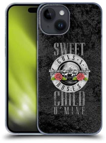 Head Case Designs Licenza Ufficiale Guns N' Roses Sweet Child O' Mine Vintage Custodia Cover Dura per Parte Posteriore Compatibile con Apple iPhone 15