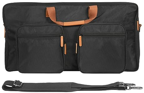 CRGANGZY DJ-Controller-Tragetasche for Pioneer DJ DDJ-800 DDJ-FLX104 FLX6, DJ-Controller-Schutzhülle mit Schultergurten, tragbare Reise-Gig-Tasche for DJ-Ausrüstung, Schwarz, Dongsen