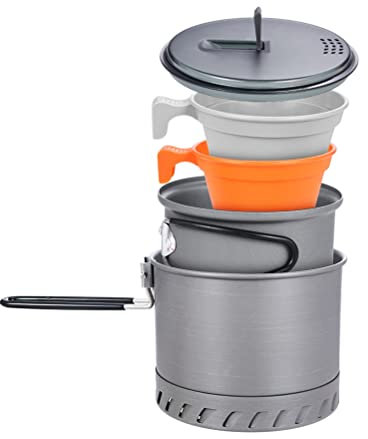 RajoNN Klappbarer Campingkocher für Rucksackreisen, Holzofen, Mini-BBQ-Grill mit Tragetasche für Rucksackreisen, Wandern, Camping, Kochen