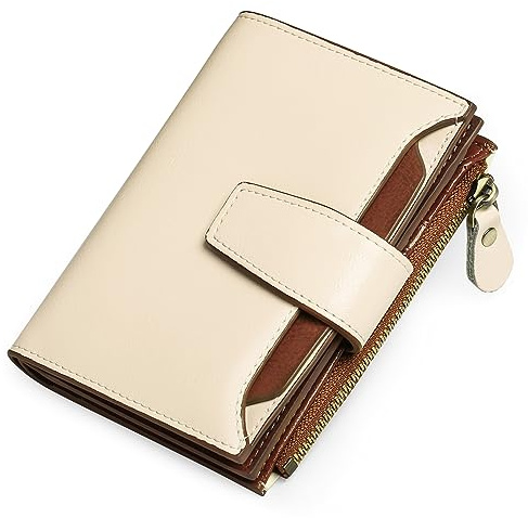 SENDEFN Geldbörse Damen Klein,Geldbeutel Frauen Veganes Leder,mit 14 Kartenfäche RFID-blockierendes mit Münzfach Kleines Portemonnaie