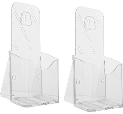 FOYTOKI 2stücke Transparente Acryl-hängeregale Für Dokumente Wandmontierte Dateiablage Für Bürobedarf Und Organisation Für Aufbewahrung Von Und Materialien