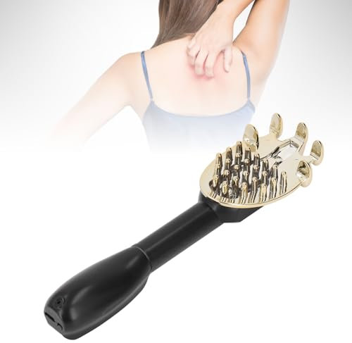 Rascador de Espalda Eléctrico, Herramienta de Masaje Extensible Eficaz para Aliviar la Picazón de 45 Cm con Vibración Eléctrica, Ergonómico para Viajes a Casa (BLACK)