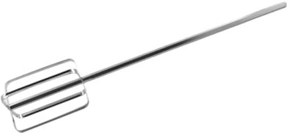 OUNONA Stainless Steel Extra Thick Mixing Stick for Dough Peanut Sauce and Meat Paste Kitchen Whisk Attachment for Hand Drill Stirring and Mixing