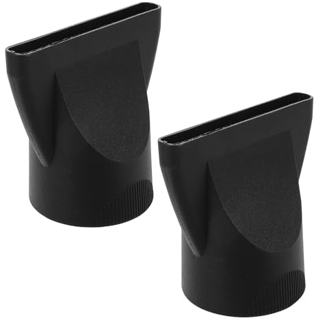Warmhm 2 Ugelli Per Asciugacapelli Universali In Plastica Nera Ugelli Di Ricambio Per Asciugacapelli Da Salone Con Di 4 5 Cm.