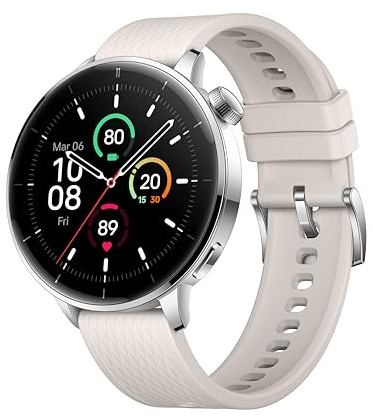 OnePlus Watch 3 43mm Silver Steel, 1.32-Inch Round Display, Silver Steel, WearOS, 32GB Storage, Sleep Tracking, 345mAh Battery, Bluetooth, Lithium Ion, Multi-GNSS