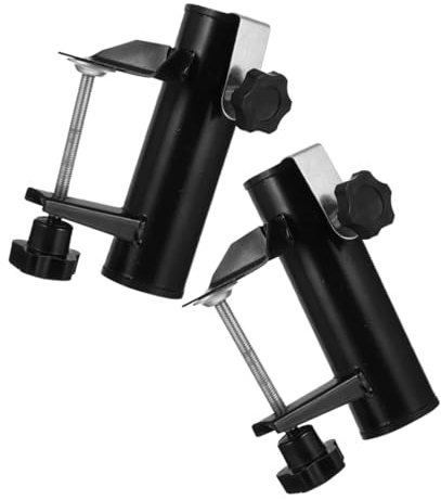 Toyvian 2pezzi Supporto per Ombrellone Morsetto da Adatto Dimensioni Resistente per Esterni Garantisce Stabilità e Sicurezza Facile Installazione Attrezzi