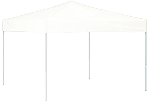 Tonnelle de Jardin Pliable, Tente de Réception Pavillon Barnum de Jardin Blanc 3x3 m