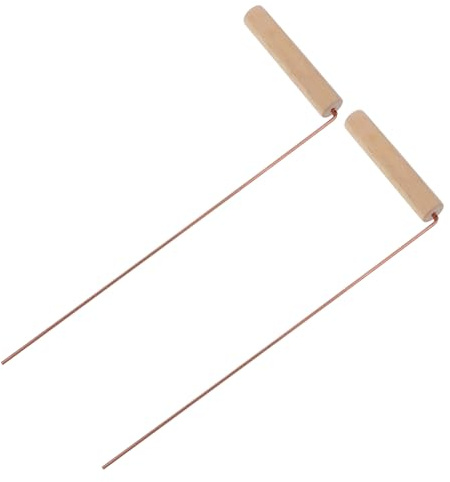 MERRYHAPY Baguettes en Laiton, Outil De Détection Portable pour Activités De Plein Air, Légères Et Faciles à Transporter, Surface Lisse Et Solide