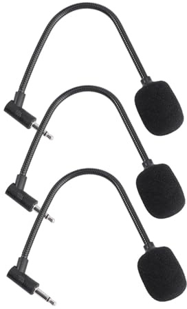 LIFKOME 3 Piezas Micrófono para Ordenador y Teléfono Kit Micrófonos Portátiles Pequeños Conexión Directa Canales Mono y Estéreo Compatible con PC y Móviles