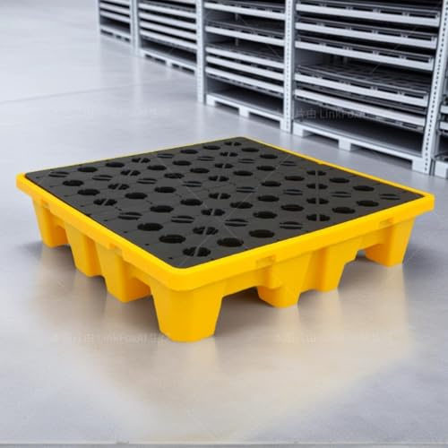 Leakproof Oil Collection Tray - Heavy-Duty 17 (120x120x10cm) - Perfect for Garage & Industrial Use - Prevents Spills, Messes & Accidents - & Easy to Clean