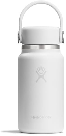 Hydro Flask Micro Bottle - Insulated Mini Leak Proof Flask for Purse or Pocket in 6.7 Oz Tonal White