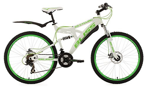 KS Cycling Mountainbike MTB Fully 26'' Bliss weiß-grün RH 47 cm