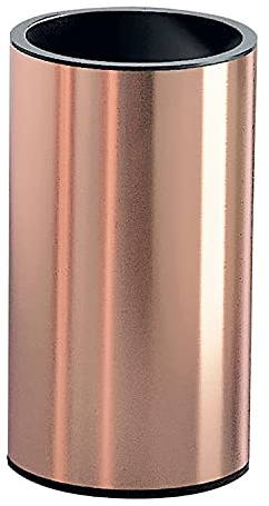 Gedy EE9815, Rame, G-Elettra, Colore, Porta spazzolino Bagno Realizzato in Acciaio Inox, Misure 11,3 x 6,3 x 6,3 cm e 0,173 kg, 2 Anni di Garanzia, Design: R&S, Unica