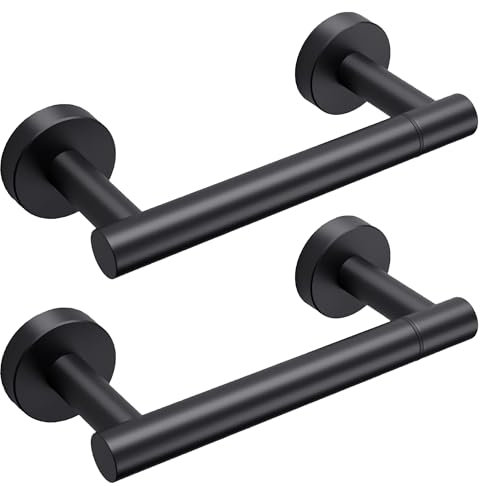 Day Moon™ - Matte Black Toilet Paper Holder Wall Mount - Modern Roll Holder