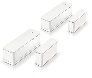 Bosch Smart Home Tür-/Fensterkontakt II Plus, Einbruchschutz mit smartem Sensor zur Erschütterungserkennung, kompatibel mit Amazon Alexa und Google Assistant, 2 Set