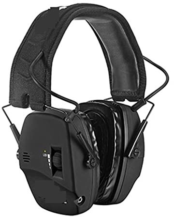 Casques anti-bruit Muffs de prise de vue électronique Muffs Protection de l'oreille Réduction du bruit Amplification sonore for le défenseur de la chasse NRR22 Cache-oreilles de sécurité à réduction d