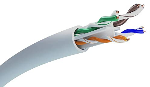 EXTRALINK Câble réseau interne Cat 6 UTP (U/UTP) Ethernet 100 M, câble en cuivre tressé Rj45, revêtement extérieur en PVC, fréquence jusqu'à 250 MHz