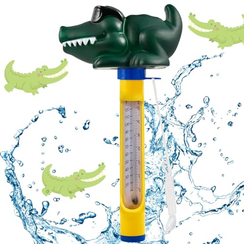 Pool Thermometer,Schwimmendes Wasserthermometer poolthermometer mit Seil | Cartoon-Wassertemperatur Thermometer,Schwimmbadthermometer für Spas,Schwimmendes Poolthermometer,Wasserthermometer Pools Spas