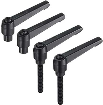 QUARKZMAN 4 Stück Klemmhebel Griff M8 x 50mm Flügelmutter Rändelmutter Klemmmutter Klemmknopf Rändelschraube Befestigung für Maschinen und Drehmaschinen Schweißgeräte Druckgeräte