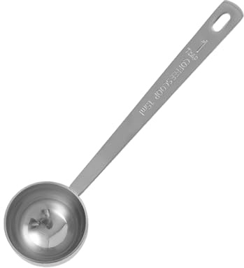 Porceosy Coffee Scoop Spoon Stainless Steel Measuring Spoon Long Handle Tablespoon 5ml 10ml 15ml 20ml 30ml Cooking Measurement Tool for Ground Coffee Loose Tea Powder 15ml