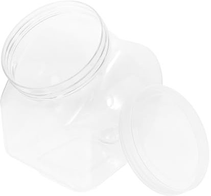 HEATSHAKING Frasco De Plástico Para Dulces Con Tapa Recipiente De Plástico Con Tapa Para Azúcar Botella De