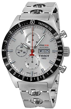 Tissot Men's T0446142103100 T-Sport PRS516 Automatic Silver Day Date Dial Watch