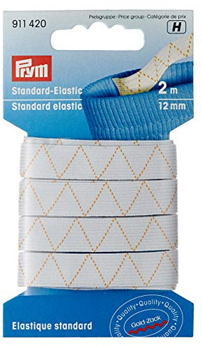 Prym 911420 Standard-Elastic, 12 mm, 2 m, weiß