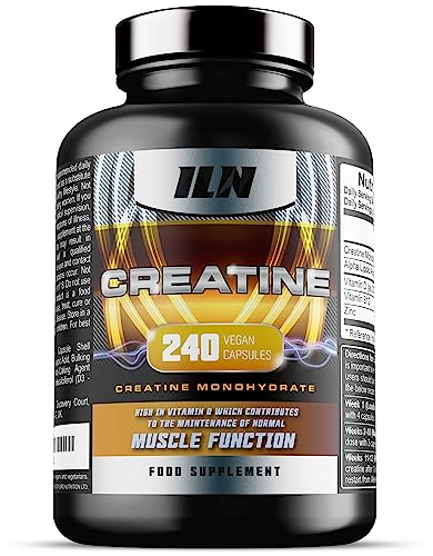 Iron Labs Nutrition Creatine Capsules - 4,200mg per Serving x 40 Servings - Creatine Monohydrate Enhanced with ALA - Creatine Tablets Suitable for Men and Women (240 Capsules)