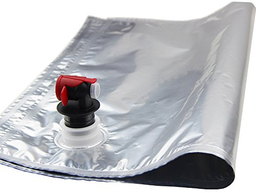 Lätzchen Bag in Box Karton Wein Staubbeutel für Homebrew Aufbewahrung von Wein Saft Wasser und mehr 5 Stück, 5 l