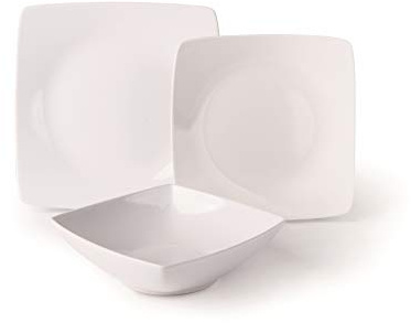 Excelsa 61818 Servizio Piatti 18 Pezzi, Bianco