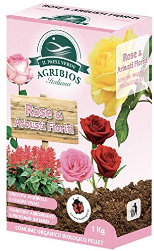 Il Paese Verde Rose E Arbusti Fioriti 1kg - Concime Per Rose Granulare Per Fioriture Abbondanti E Profumo Intenso. Concime Per Arbusti Fioriti Come Glicine, Oleandro, Lavanda, Concime Siepe.