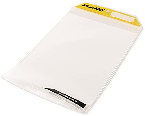 Plano Unisex-Erwachsene PLABS370 StowAll Serie 3700 Aufbewahrungstasche, 35,6 cm L x 22,9 cm H, TPU-Material, wasserdichter Kunststoff, mit Reißverschluss, Köder und Angelwerkzeuge, Transparent/Gelb