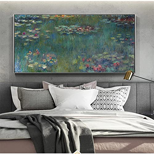5D Diamant Gemälde Set für Erwachsene, Abstrakt-Seerose DIY Vollbohrer Groß Diamant Painting Strass Stickerei Kreuzstich Leinwand Bild Kunst Basteln für Home Wand Decor (Round drill 40x80cm/16x32in）