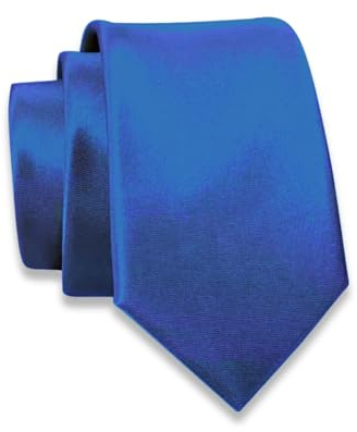Massi Morino Krawatte schmal für Herren in verschiedenen Farben - 6 cm - Schlips Uni einfarbig I Slim Fit Tie