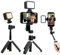 MAXCAM Bi-Color LED Video Light on Camera Accessories Kit Bundle Includes LED Fill Light + Phone clip + Tripod, Lighting duration 2 hours, Dimmable 3200K-6700K and Brightness 1080 lumens