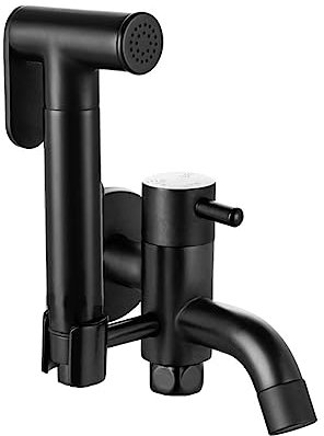 Handbrause FüR Waschbecken Toilette,Schwarz,Brausekopf Set Toilette Wc Wasserschlauch,Bidet Handbrause Set,WC-Begleitset Aus Unter Druck Stehendem Kupfer,Schwarz A