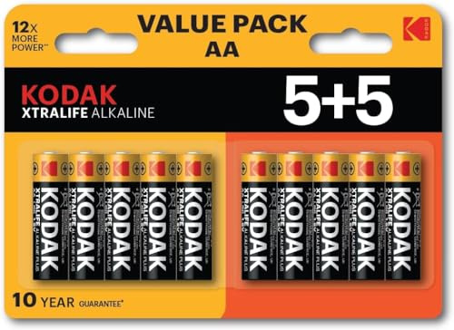 AA Batteries XTRALIFE Alkaline Power LR6 MN1500 LONG EXPIRY