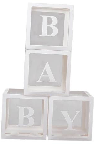 Harilla Transparente Ballonboxen, Babyboxen, leichte, Faltbare Ballonboxen als Hintergrund für Jubiläen, Hochzeiten, Partys, Heiratsanträge