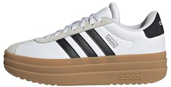 adidas unisex - barn Vl Court Bold Junior Shoes, Cloud White/Core Black/Gum, 40 EU