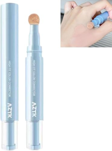 Aztk correttore penna, liquido correttore colore con testina in spugna, illuminante viso idratante a lunga durata, copre le imperfezioni, crea un trucco impeccabile (03#, 4.6g)