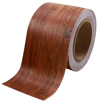 Ruban adhésif en grain de bois de 5 cm x 10 m, ruban adhésif effet bois de chêne doré, ruban de réparation imperméable pour réparation de rayures de bois, restauration de surface de plancher en bois
