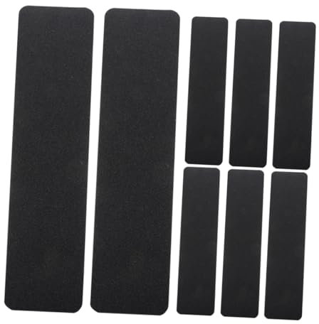 MUCKLILY 8pcs Non- Stair Treads Heavy Duty Skid Strips for Indoor and Outdoor Steps Pvc Adhesive Carpet Treads Easy Installation